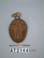 藏品(人面木刻)的圖片